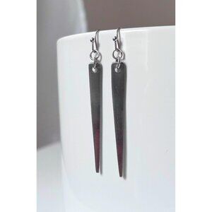 Handmade Silver Fork Tine Earrings: Silverware Jewelry UpCycled Fashion